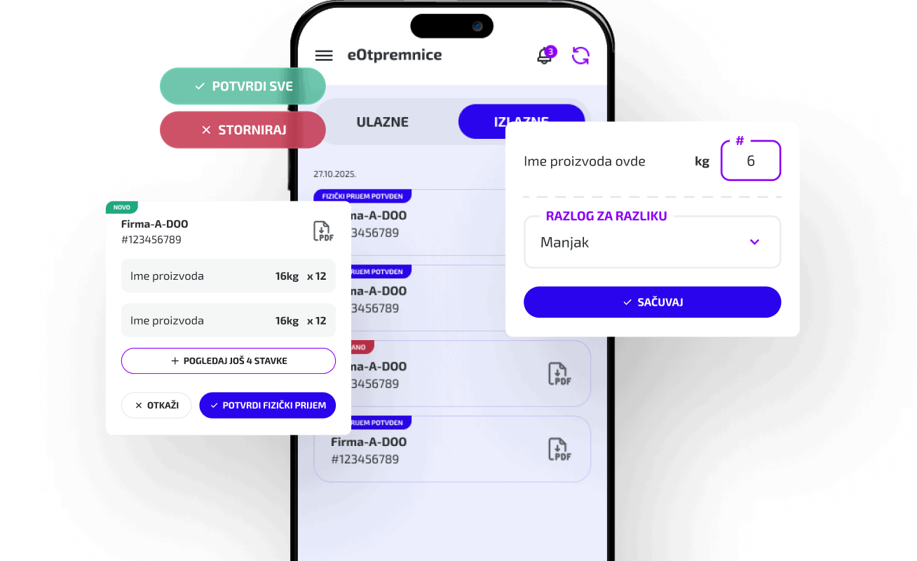 eOtpremnice Mobilna Aplikacija